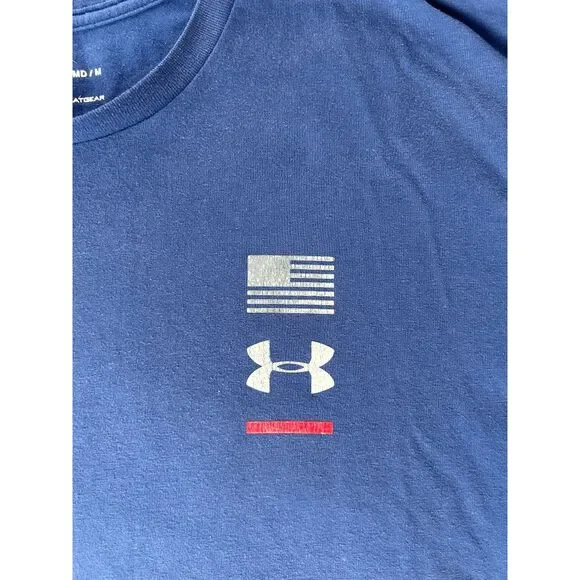 Men's Under Armour Tee Shirt Lot, Size Medium, Black/Blue - Picture 9 of 9
